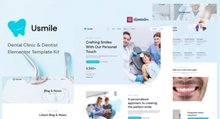 Usmile - Clínica Dental y Dentista Plantilla Elementor