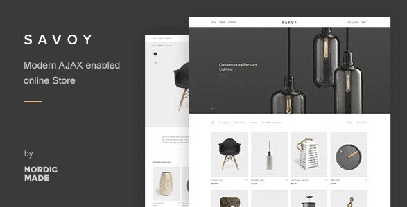 Savoy - Minimalista AJAX WooCommerce Tema