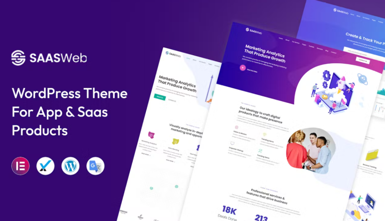 Saasweb – WordPress Theme For App & Saas Products Saasweb – WordPress Theme For App & Saas Products