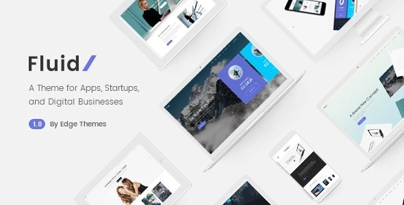 Fluid - Startup y App Landing Page Theme Fluid - Startup y App Landing Page Theme