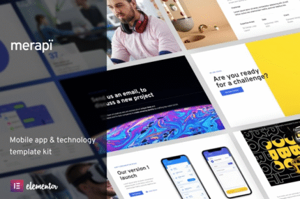 Merapi – Mobile App & Technhhhology Elementor Template