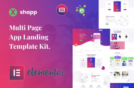 Xshapp - App Landing Plantilla Elementor