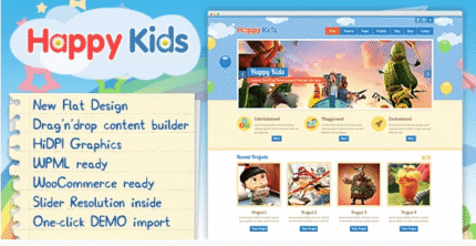 Happy Kids - Tema de WordPress para niños