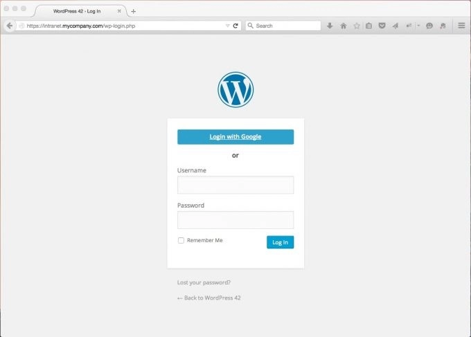 Google Apps Login Enterprise