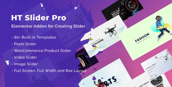 HT Slider Pro Para Elementor