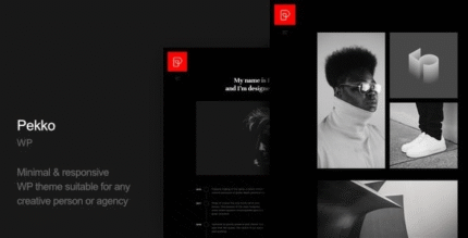 Pekko - Tema de WordPress minimalista y oscuro