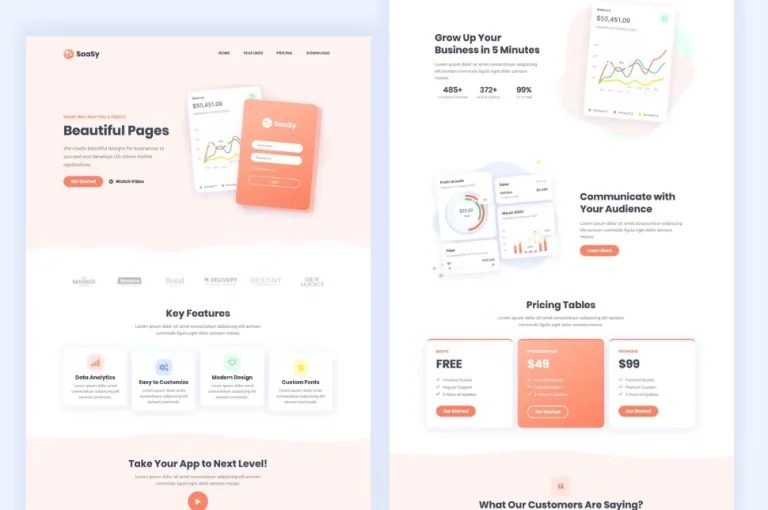 SaaSy – SaaS & App Landing Page Template SaaSy – SaaS & App Landing Page Template