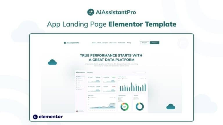 AiAssistantPro – App Landing Page Elementor Template AiAssistantPro – App Landing Page Elementor Template - Image 1