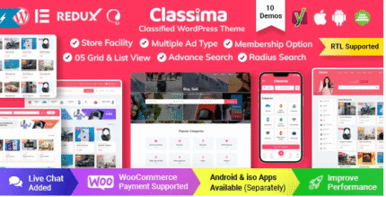 Classima – Classified Ads WordPress Theme