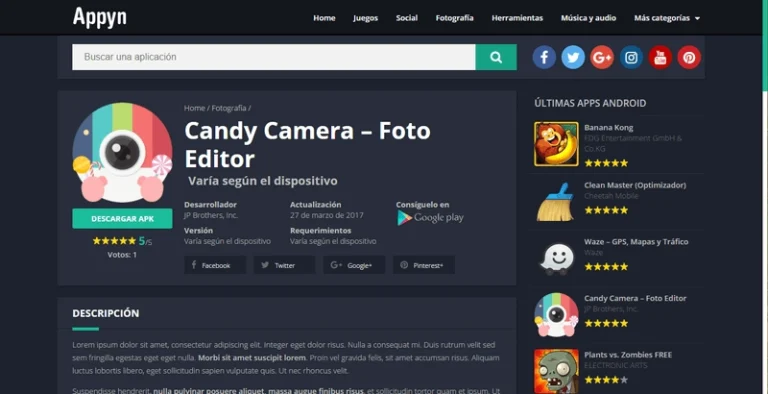 Appyn - Tema para WordPress de Themespixel Appyn - Tema para WordPress de Themespixel