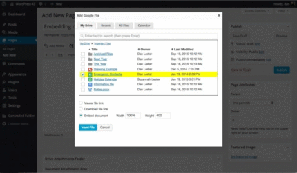 Google Drive Embedder para empresas