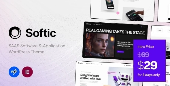 Softic - SAAS Software & Application WordPress Theme Softic - SAAS Software & Application WordPress Theme