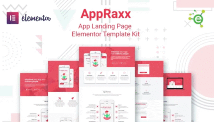 AppRaxx - App Landing Page Plantilla Elementor