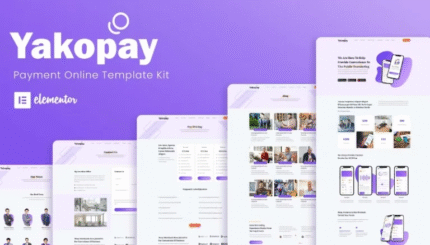 Yakopay - Online Payment App Plantilla Elementor