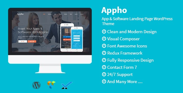 Appho - App & Software Landing Page WordPress Theme Appho - App & Software Landing Page WordPress Theme