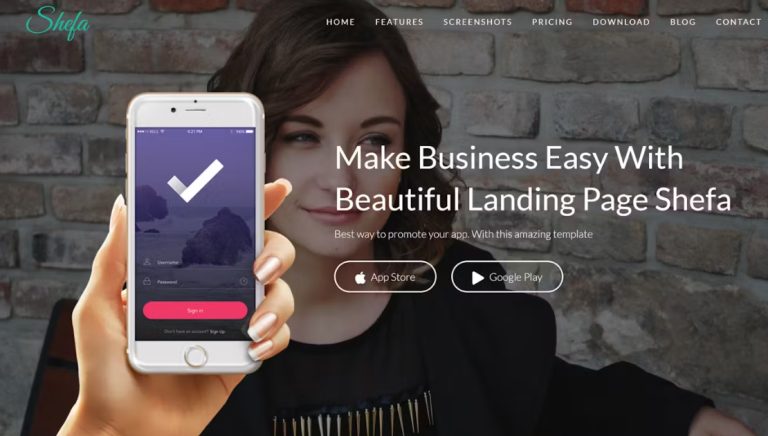 Shefa – One Page App WordPress Theme Shefa – One Page App WordPress Theme