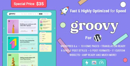 Groovy Modern and Lightweight Blog Theme