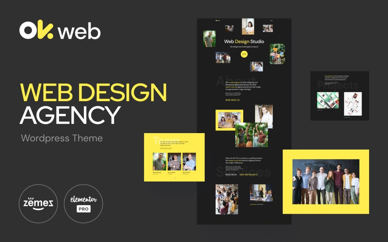 Web Design Studio Template – OkWeb Elementor Kit Web Design Studio Template – OkWeb Elementor Kit