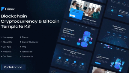 Frinex Blockchain Cryptocurrency & Bitcoin Elementor Template